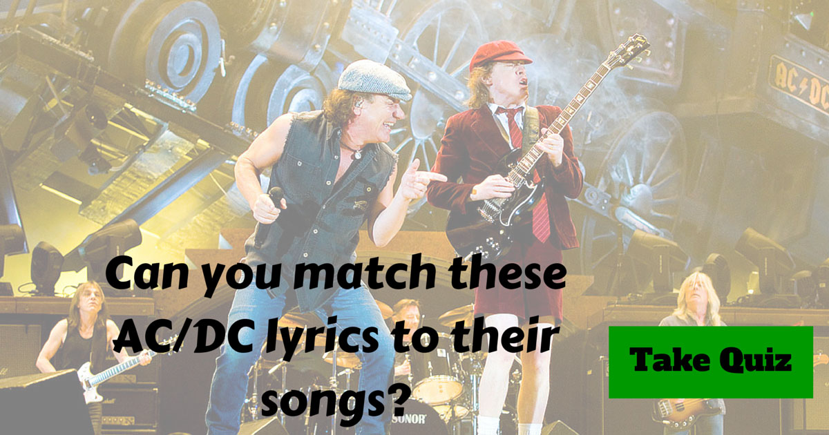 AC/DC Lyrics Trivia