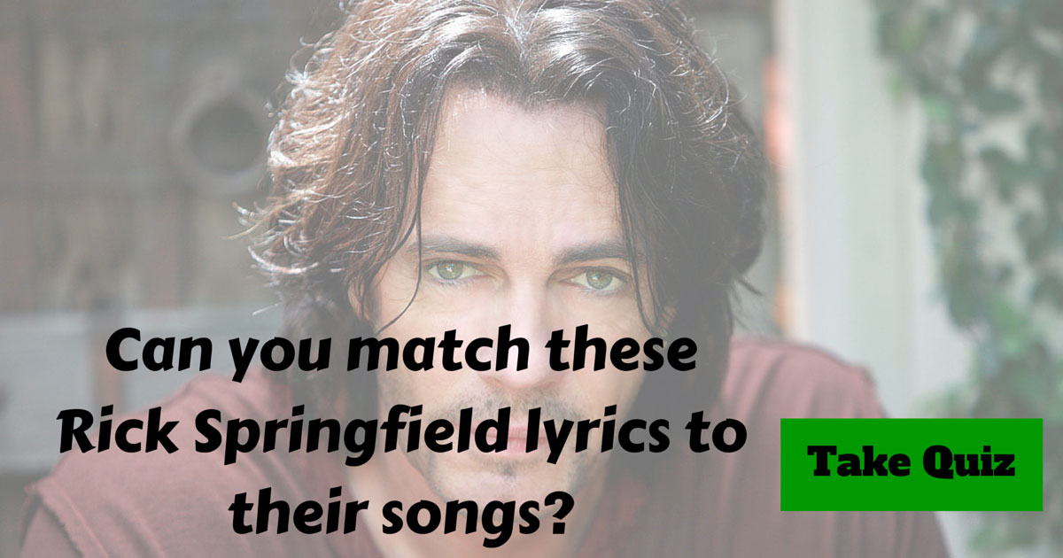 Rick Springfield Lyrics Trivia