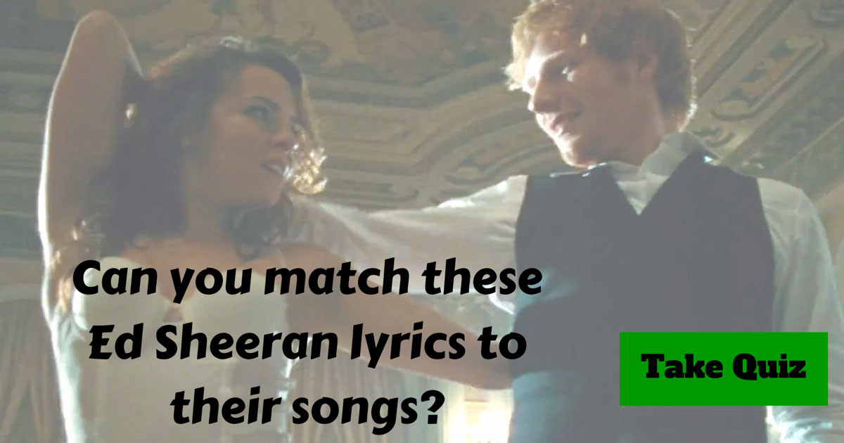 Ed Sheeran Lyrics Trivia