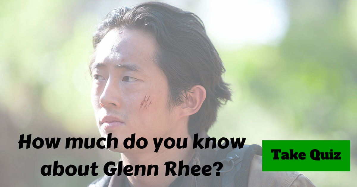 The Walking Dead Glenn Rhee Trivia