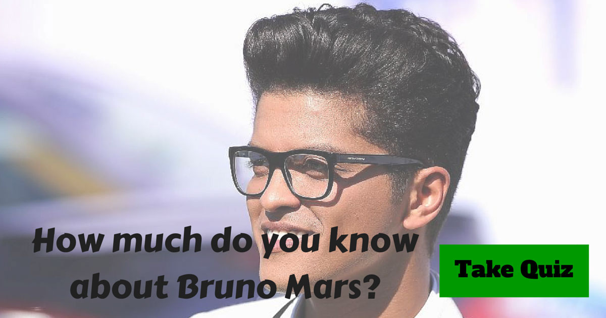 Bruno Mars Trivia