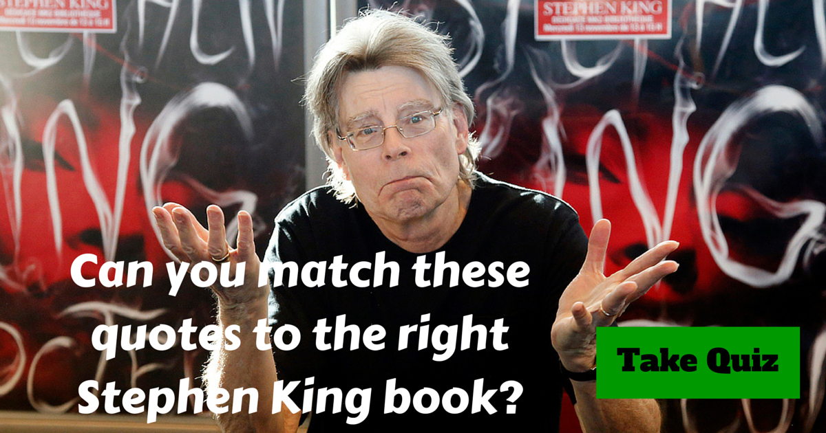 Stephen King Book Quotes Trivia