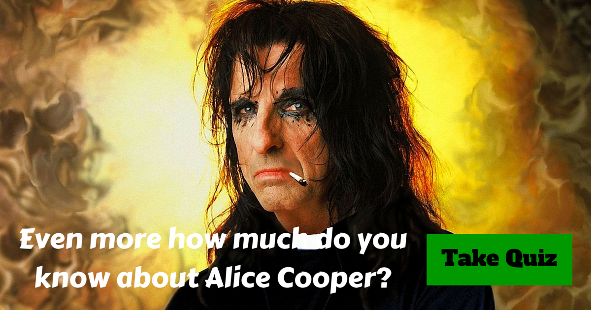 Even More Alice Cooper Trivia