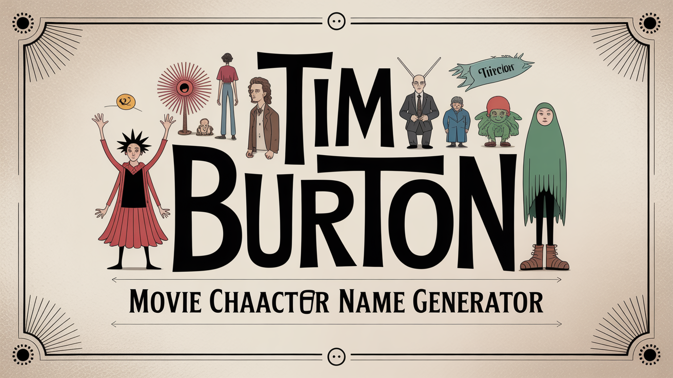 Tim Burton Movie Character Name Generator