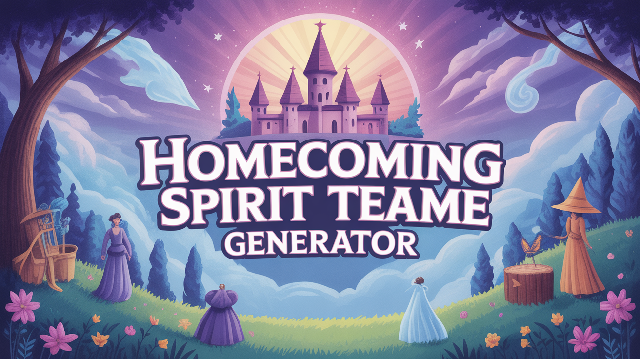 Homecoming Spirit Team Name Generator