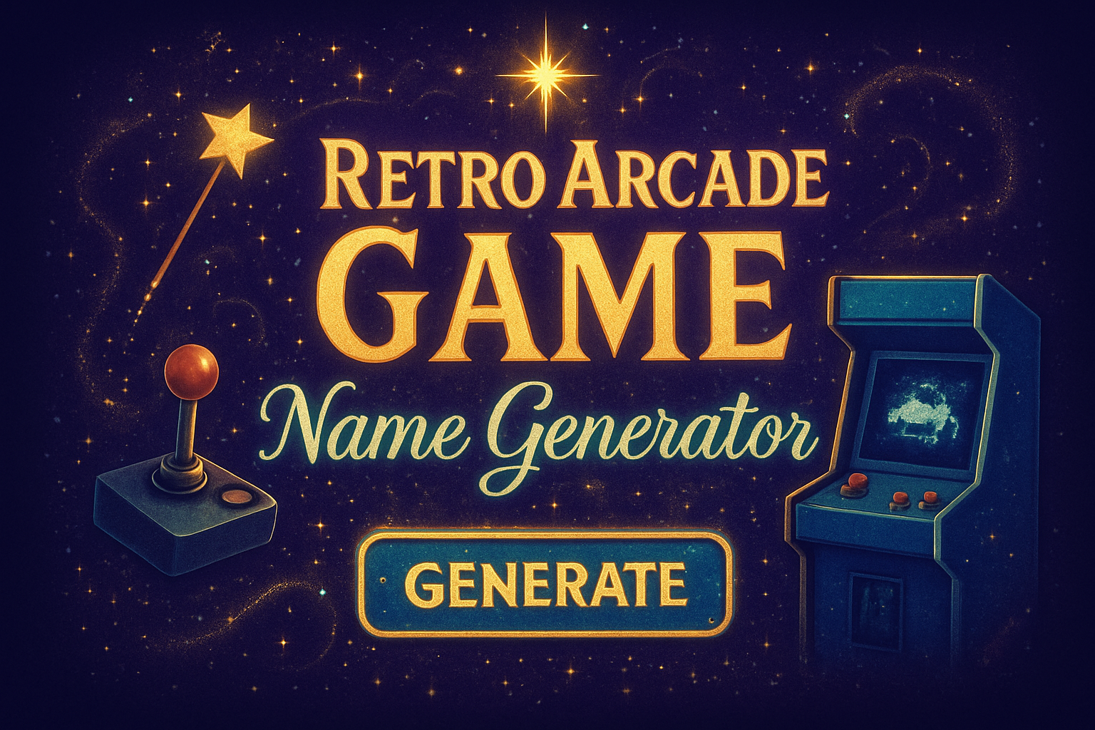 Retro Arcade Game Name Generator