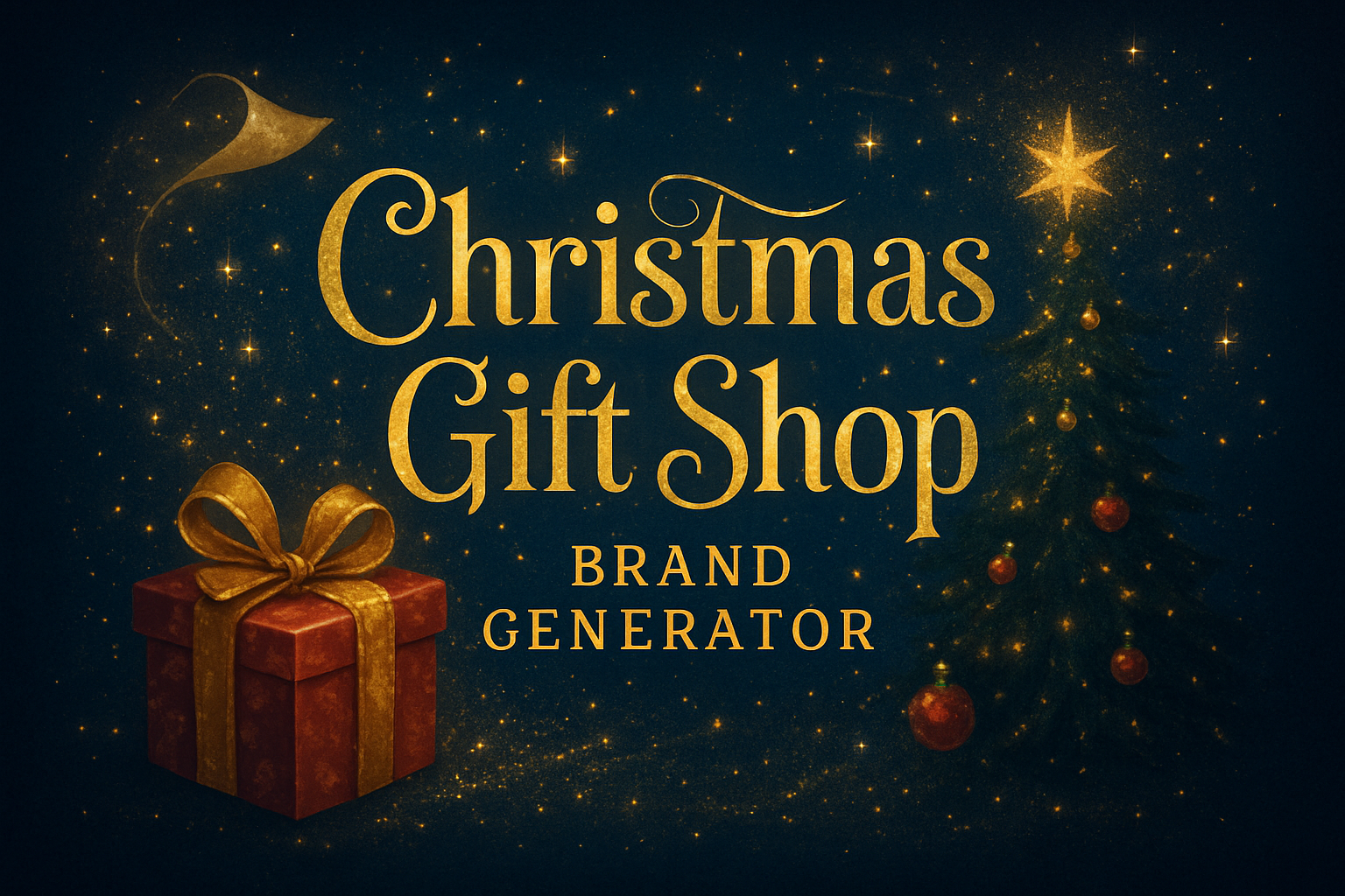 Christmas Gift Shop Brand Generator