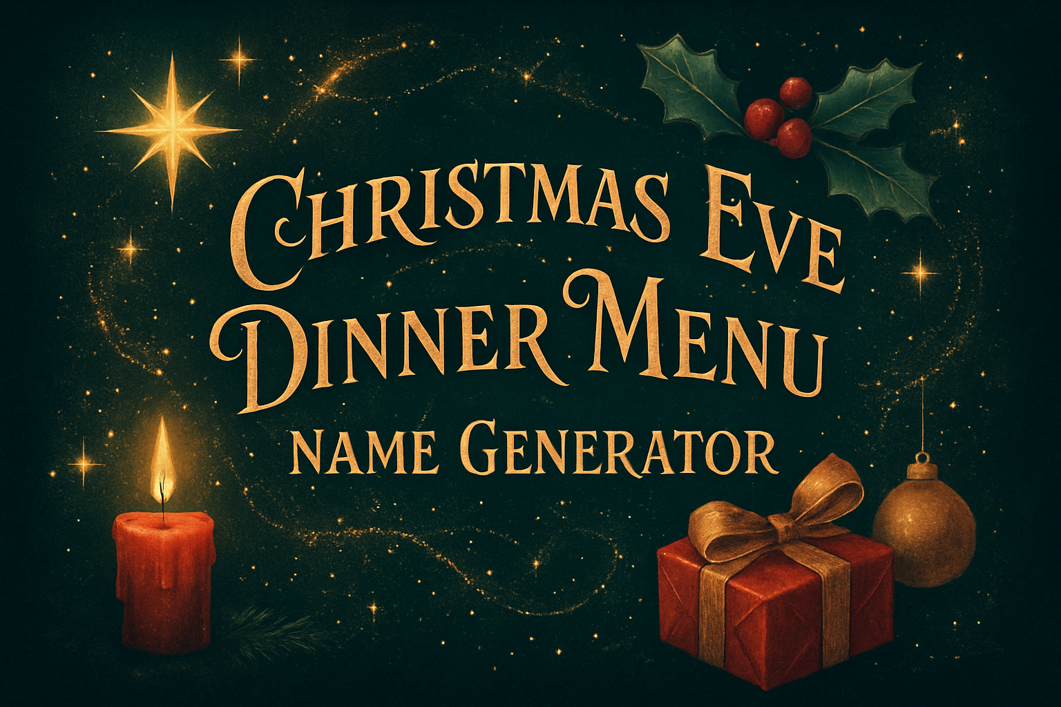 Christmas Eve Dinner Menu Name Generator